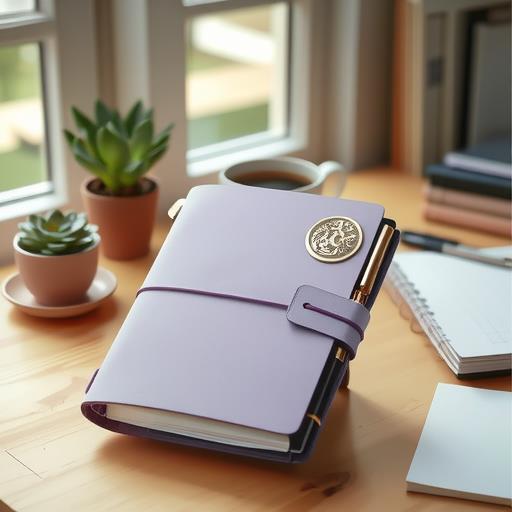 First-Layer Matte Waxed Cowhide Tn Notebook, Handmade Loose-Leaf Diary, Vintage Travel Journal, Universal In-Stock Item