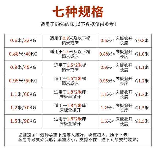 Row frame pneumatic bed frame hydraulic flip bed hardware accessories support rod bed box upper flip bed solid wood bed flip plate