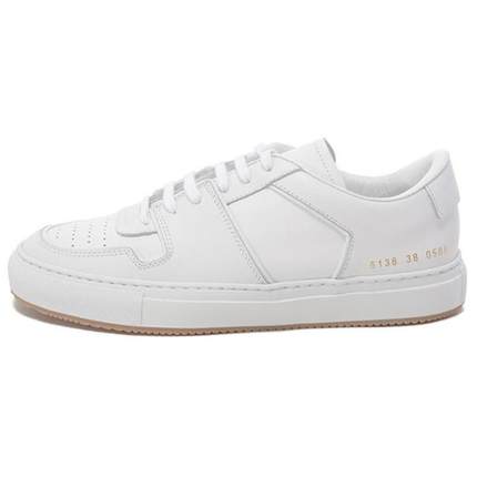 COMMON PROJECTS 皮革 圆头系带 低帮 板鞋 女款 白色