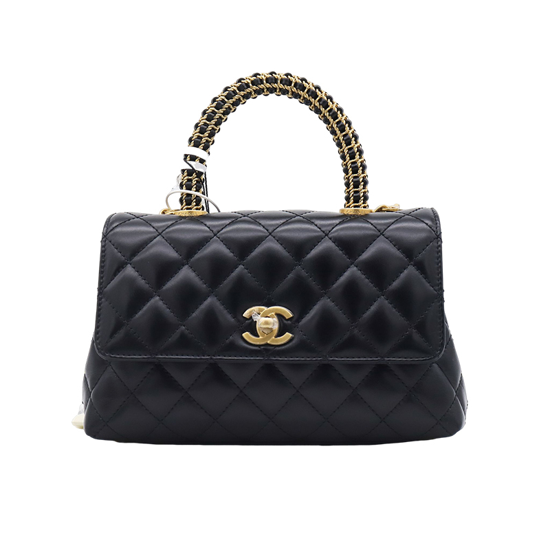 Brand New Chanel Cocohandle Small Black and Gold Limited Edition Handle-Style Shoulder and Handbag for Women