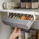 Condiment bottle storage rack hidden kitchen condiment bottle condiment box hanging condiment jar storage rack drawer punch-free