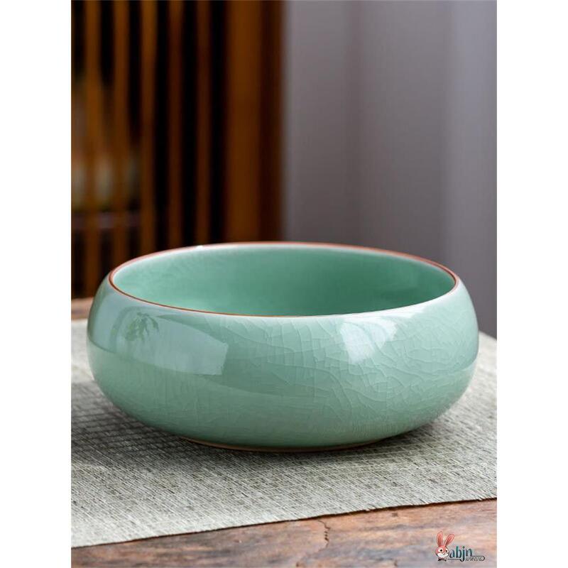 High-Appearance Desktop Trash Bin for Dining Table, Household Ceramic Dish Container for Tea Table, Snack and Fruit Peel Holder