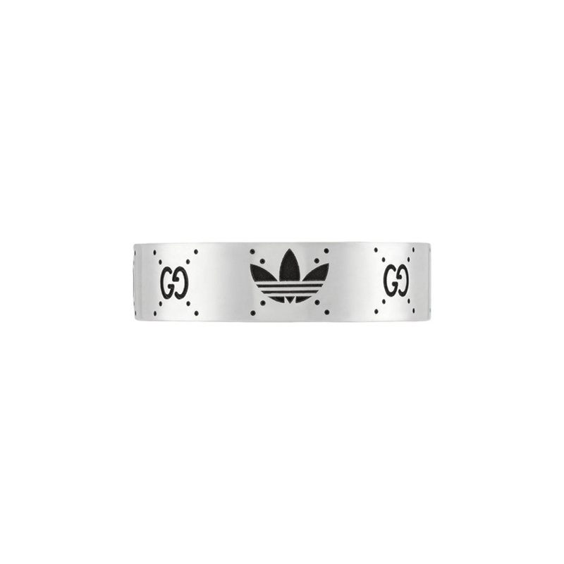 Gucci/Gucci Adidas/Adidas Trefoil Double g Collaboration Ring Couple's Edition Gift for Men and Women