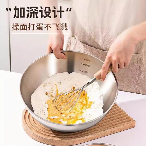 가정용 부엌 음식 등급 요리 밀가루 그릇 뚜껑 스테인리스 스틸 분지를 가진 특별 반죽 베이킹 분지
