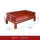Old Elm Tree-Like Luohan Bed, Solid Wood Thickened Sofa Bed, New-Style Chinese-Style Small Apartment Living Room, Elegant Imperial Concubine Couch