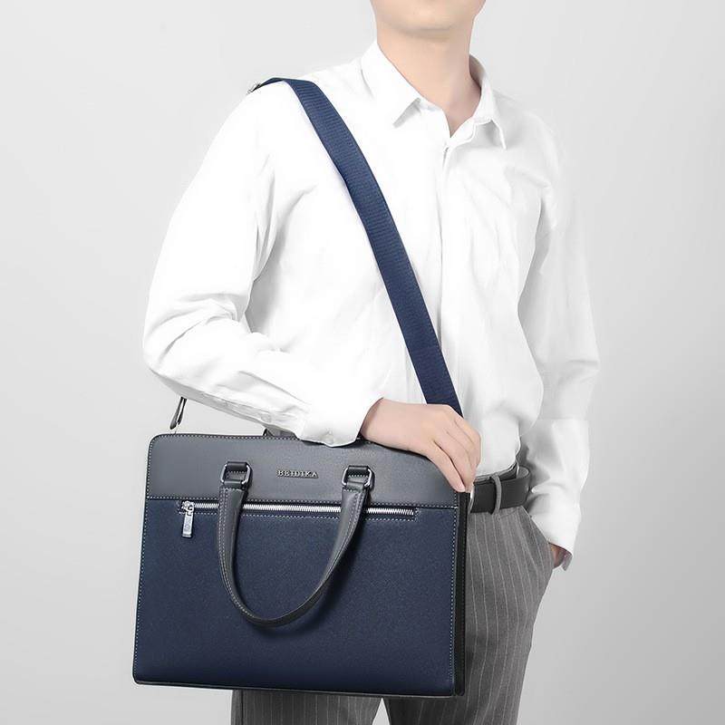 Business Men's Briefcase 2025 New Model Laptop Bag Men's High-End Casual Shoulder Crossbody Commuter Bag
