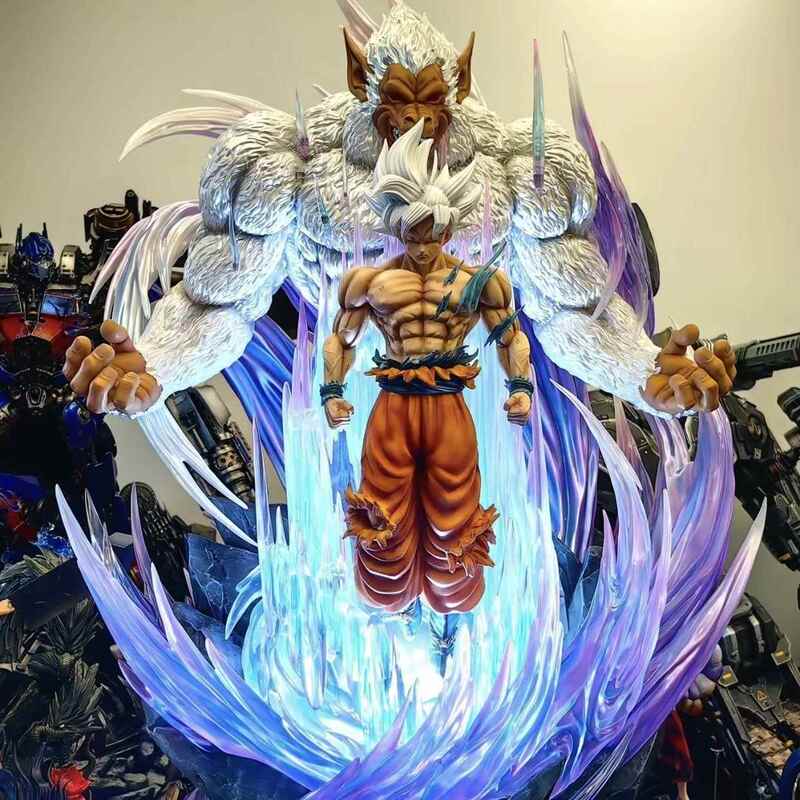 [in Stock] Dragon Ball Great Ape King Goku Giant Dominant Model Gk Statue Toy in Fighting Pose