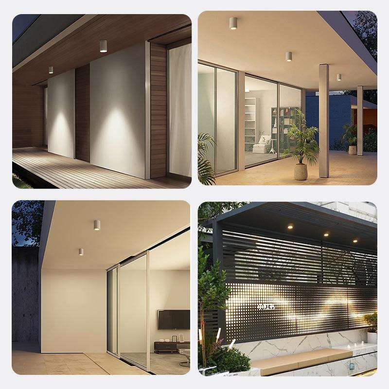 Led waterproof surface mounted downlight outdoor shop door balcony terrace bathroom hotel canopy swimming pool outdoor spotlight