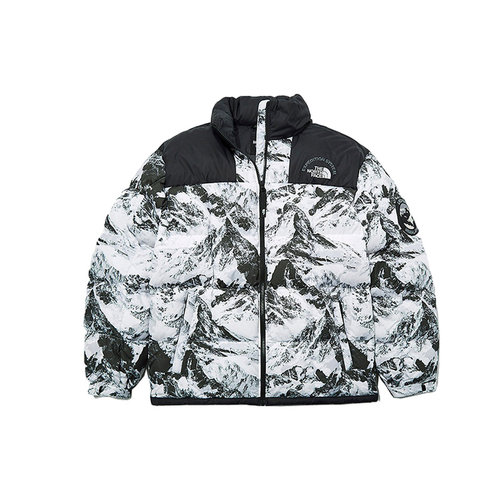 北面THE NORTH FACE 户外休闲可收纳帽夹克羽绒服外套雪山白
