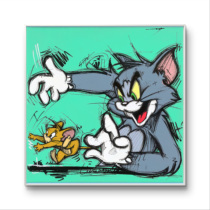Special offer on new products limited edition of collectible cartoon Tom and Jerry by emerging artist born in 1995 Li Da