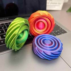 3D Printed New Fidget Spinner for Children and Students, Stress Relief Toy, Rotating Balance Gadget for Boys, High-Tech Novelty Item