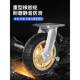 Steel Plate Trolley, Hand-Pushed Cart for Transporting Goods, Portable Household Flatbed Cart, Folding Hand-Pulled Cart