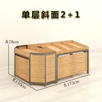 60 однослойных фасок, комбинация 2+1 (орех)