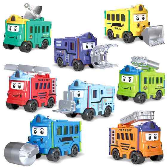 2024 New Model Boys' Children's Toys Educational 3-6 Transformable Cars 4 Robot Transformers 5 Mecha Warrior Models