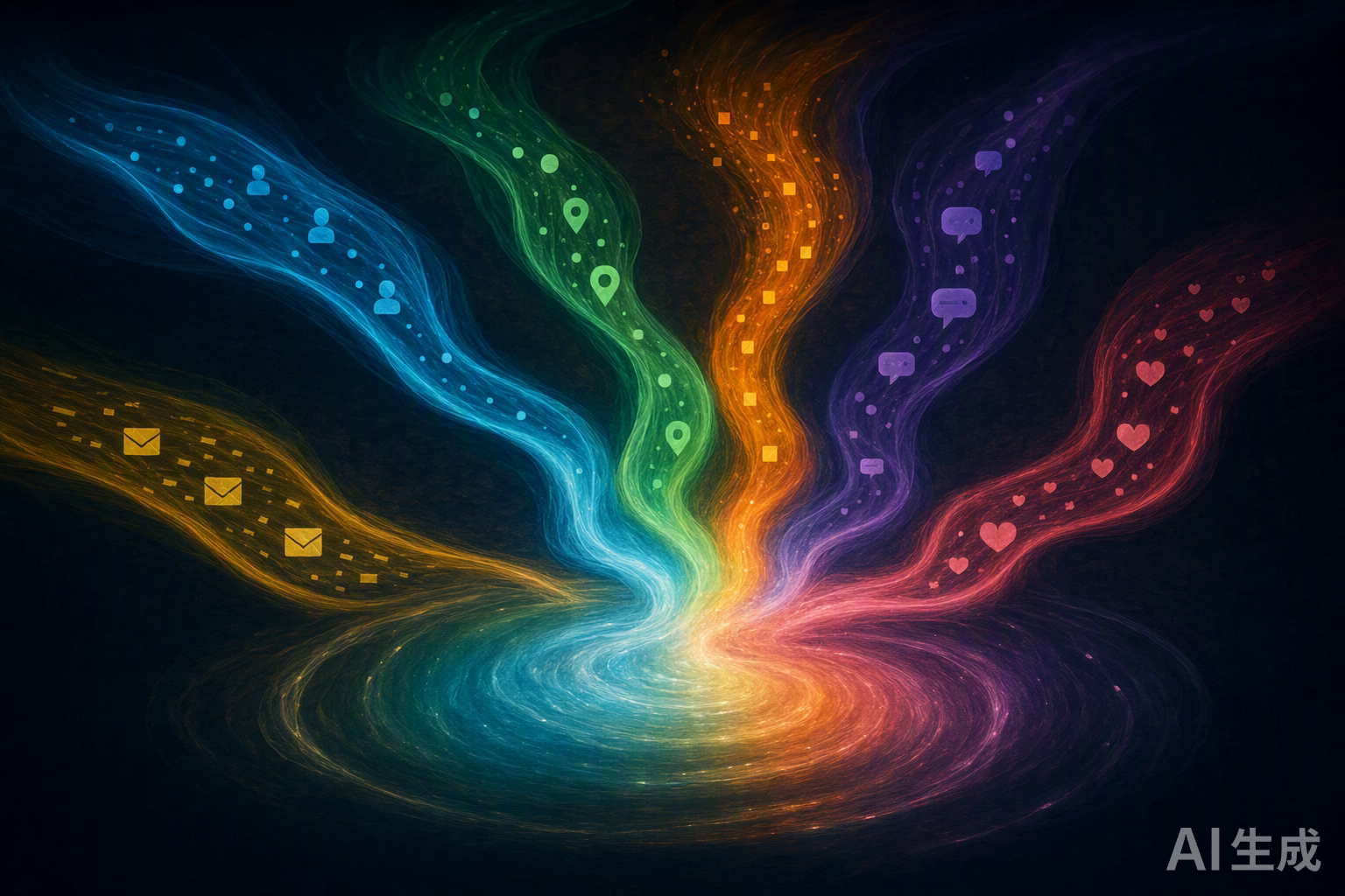 Multiple traffic streams converging into a single pool