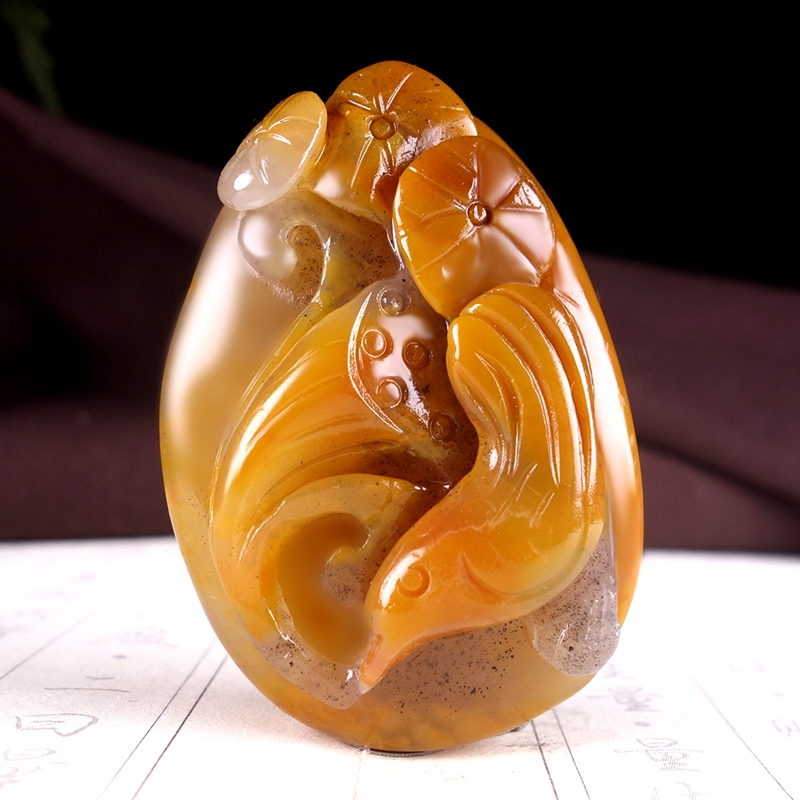 Amplification of missing artist works Yunnan Longling Huanglongyu < Hederenko > pendant hz00740 -Taobao