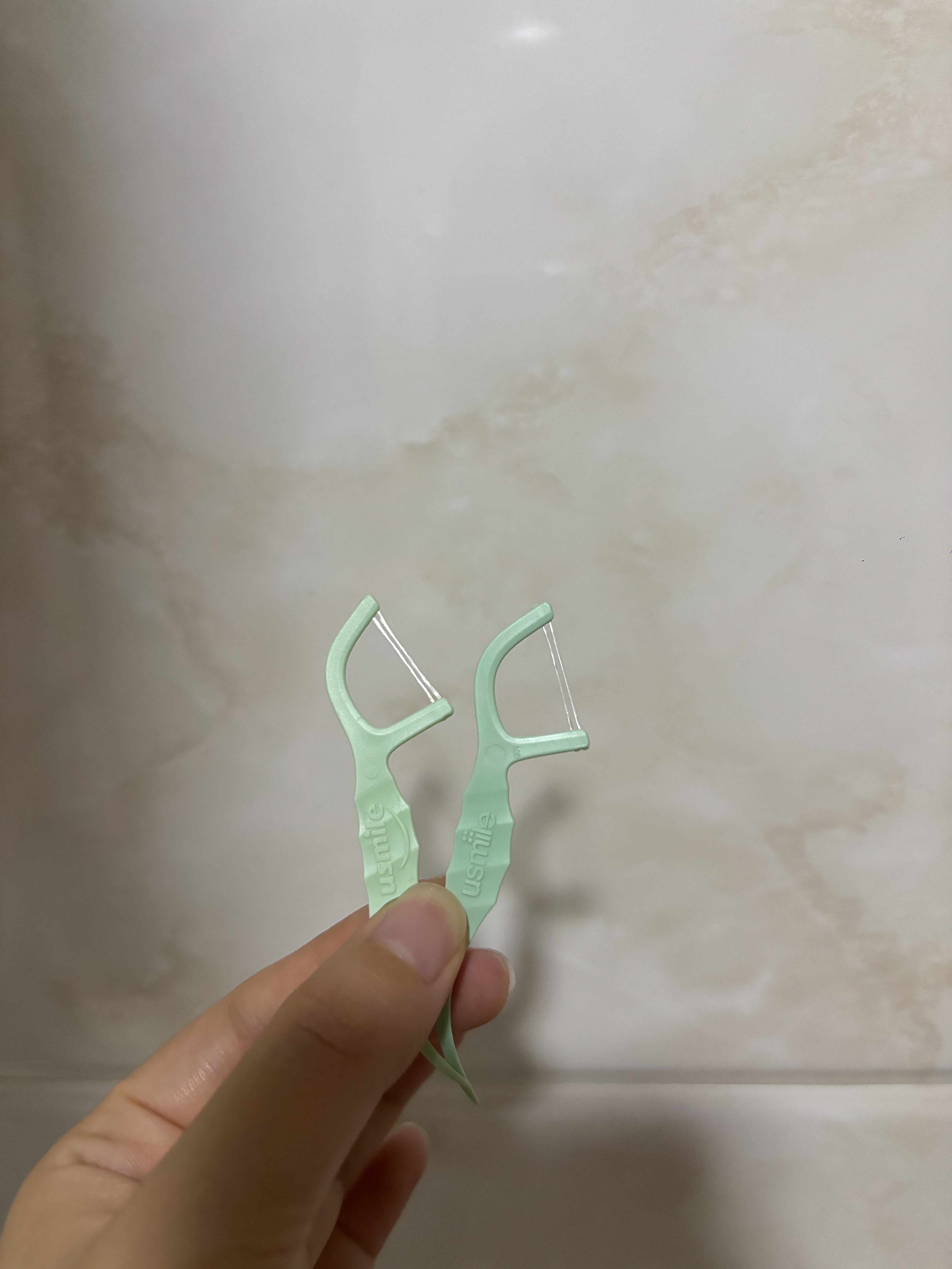 梓渝代言推荐现货usmile牙线超细双线牙线棒剔牙签剔洁齿便携评价- 淘宝网