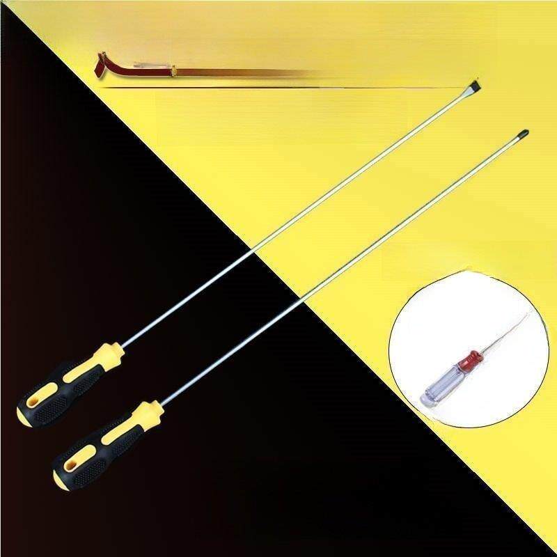 加长螺丝刀十字一字特长超长工业级带磁性平口起子小号细杆工具