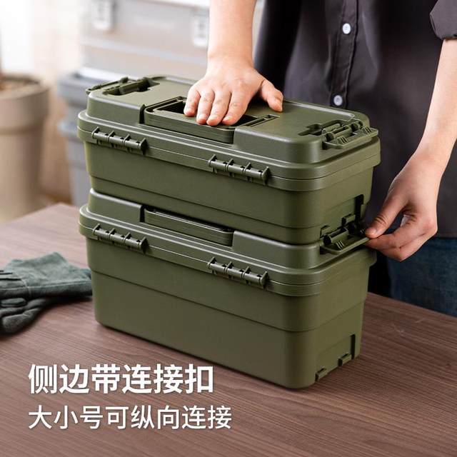 RISU Japan imported hardware tool box portable and connected to vehicle tool box multi-function outdoor storage box