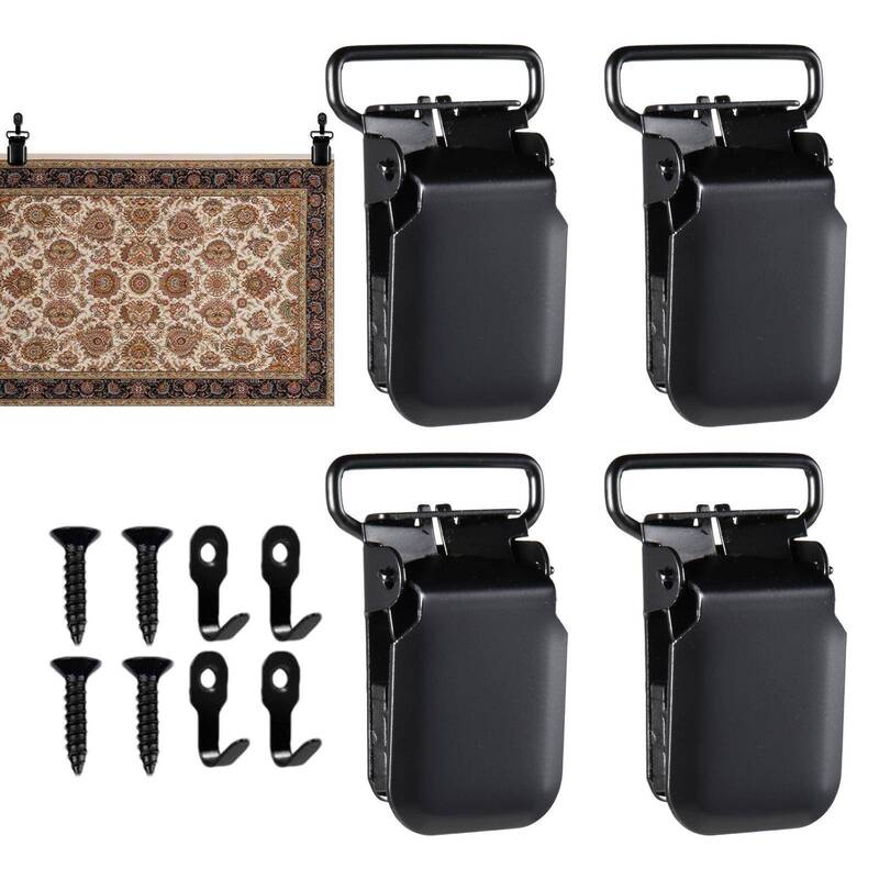 Metal Wall-Mounted Non-Slip Tapestry Clips, Textile Art Decorative Hooks for Hanging Carpets and Quilts for Display