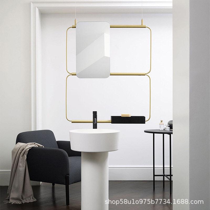 German-Style Minimalist Bathroom Fashion Towel Rack Designer Villa Large Bedroom Walk-In Closet Clothing Store Storage Rack