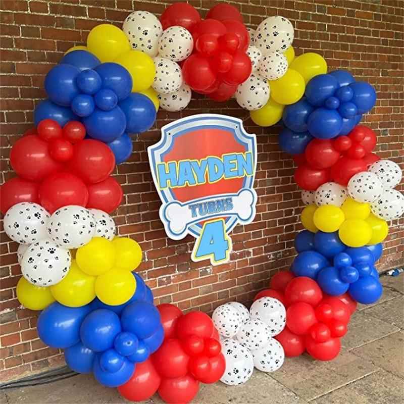 Paw Patrol Birthday Balloons Red Yellow Blue Balloons Paw Patrol Carnival Circus Theme Party Decoration Paw Patrol Birthday Balloons Red Yellow Blue Balloons Paw Patrol Carnival Circus Theme Party Decoration