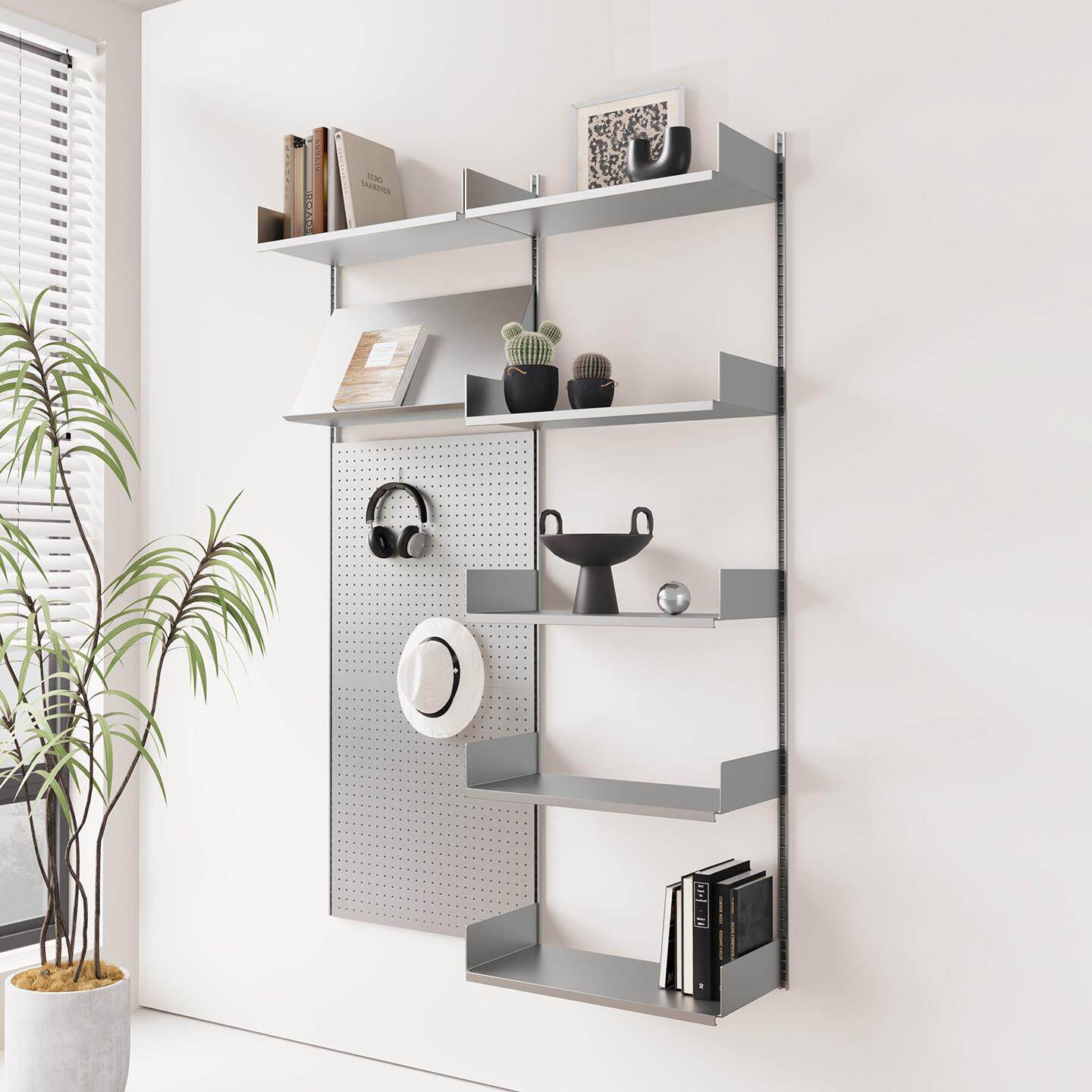Metal perforated plate storage rack wall free combination display rack creative wall-mounted display rack wall decoration