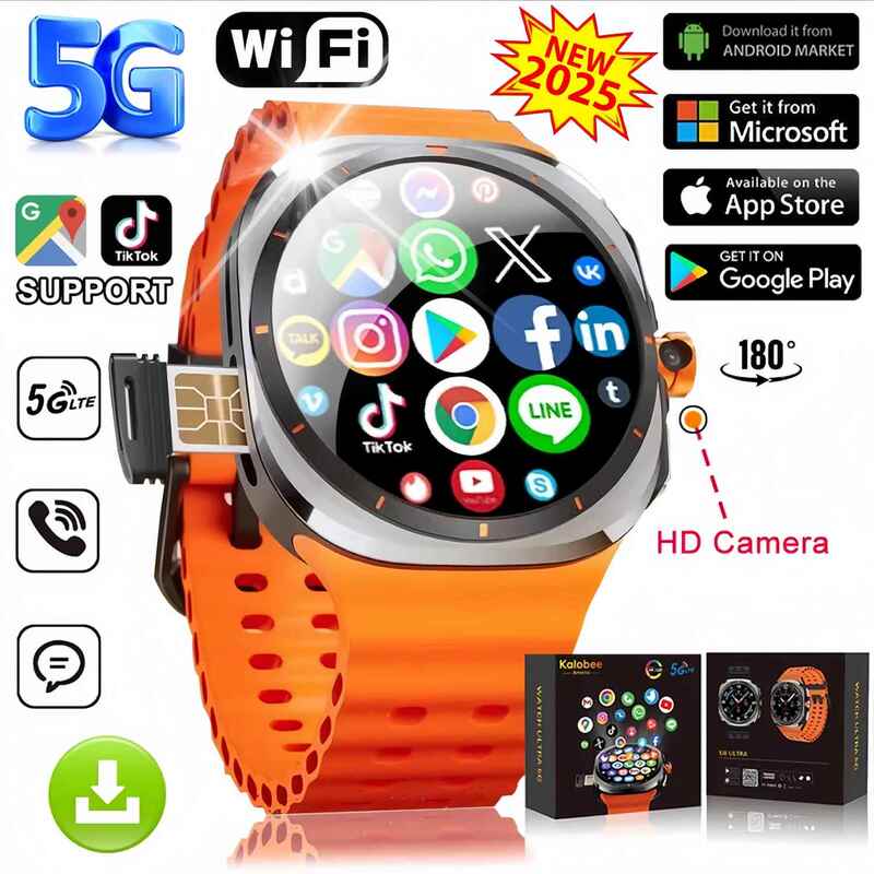 U8 Ultra Card-Insertable Smart Watch 5g Phone Sim Card Wifi Android Gps Rotating Camera Sports Watch U8 Ultra Card-Insertable Smart Watch 5g Phone Sim Card Wifi Android Gps Rotating Camera Sports Watch