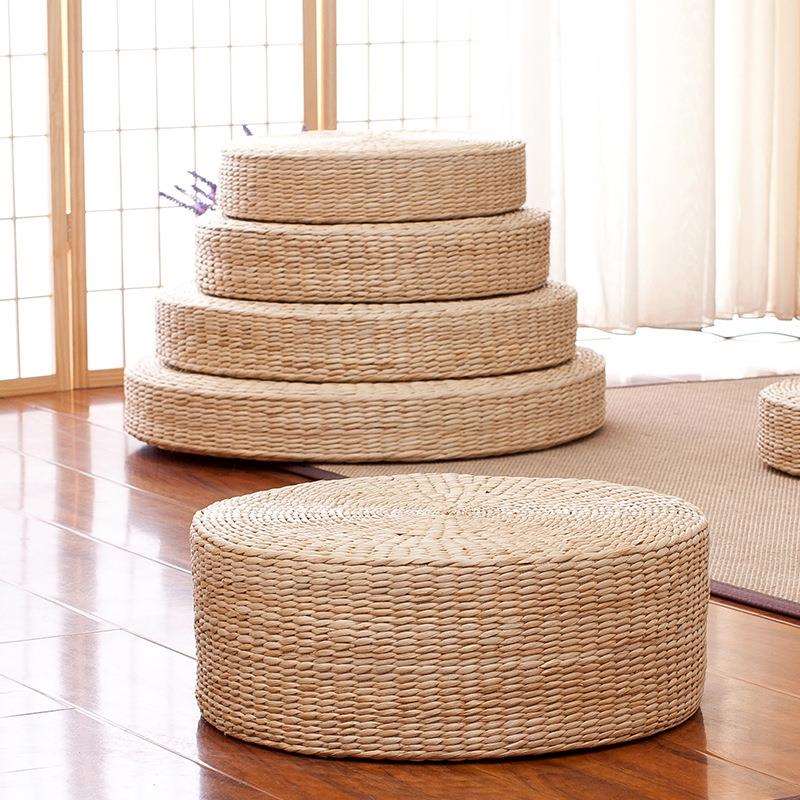 Source manufacturer, tatami bay window mat, Japanese futon mat, round straw futon, worshiping Buddha, meditation cushion