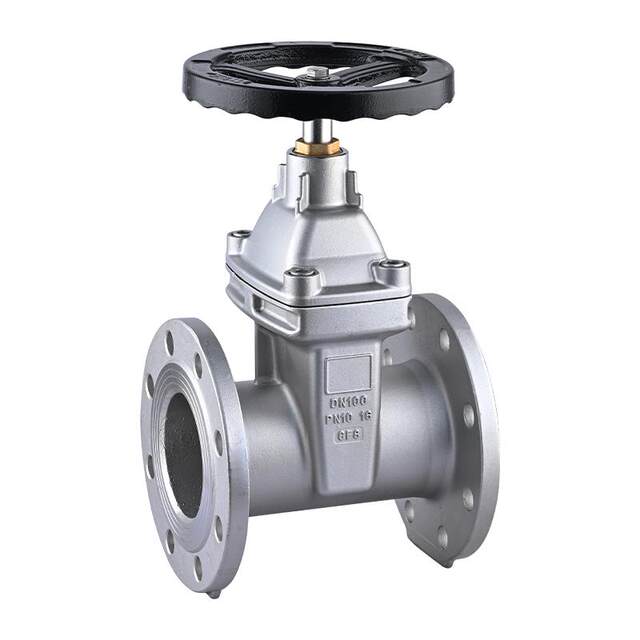 304 Stainless Steel Gate Valve with Flange, Concealed Stem, Soft Seal, Z45X-16, Elastic Seat Seal Gate Valve for Water Supply, Dn100 Dn150, with Pull Handle
