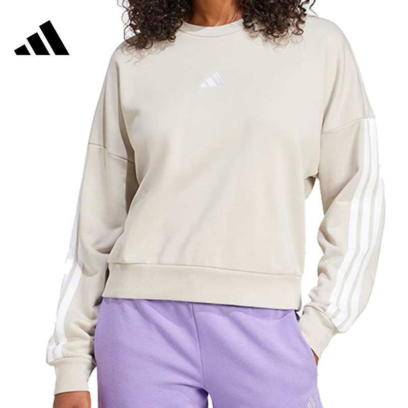 adidas阿迪达斯女子W 3S FT SWT针织运动卫衣JE0014