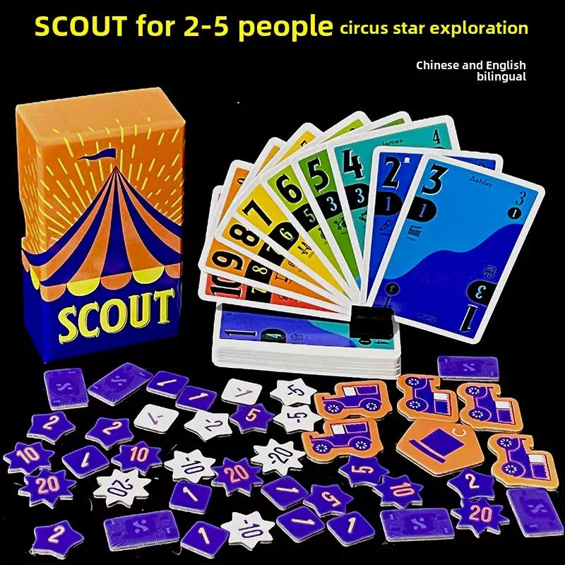 Scout Circus Star поиск настольная игра карточная игра бренд игры 2-5 веселый семейный досуг OINK серия собрание игра