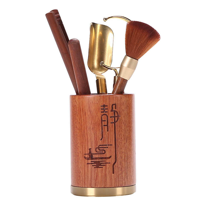 Ebony Tea Ceremony Six Gentlemen Rosewood Tea Clamp Tea Spoon Tea Knife Manufacturer Tea Making Tools Tea Accessories