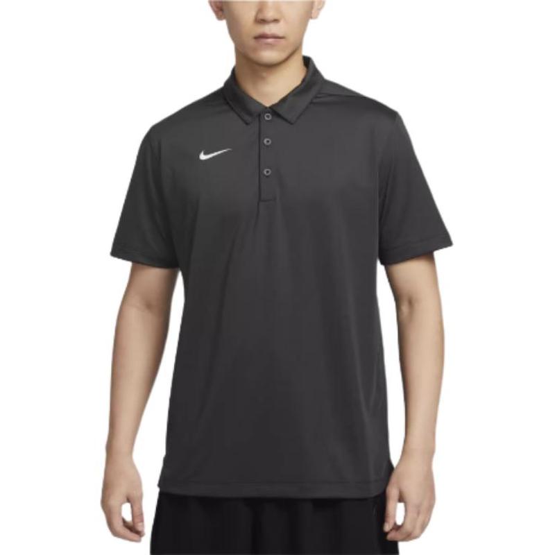 Nike Dri-Fit 速干柔软时尚短袖Polo衫 男款 媒黑