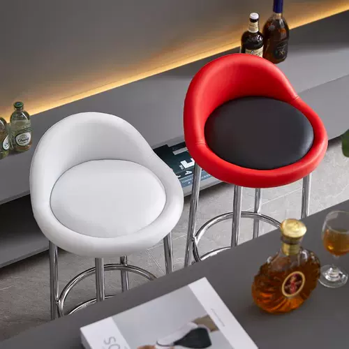 Ironttete Толстый круглый стул высокий стул с фат -табурет Хозяйство задних стул Высокий табурет