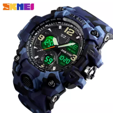  Men Sport Digital Watch Dual Display