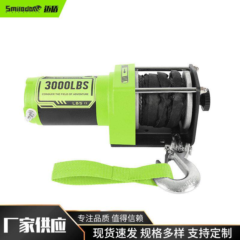 Household 000-pound car electric winch 9-meter vehicle-mounted high-tension winch field self-rescue tractor