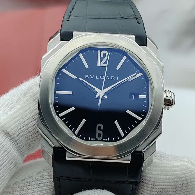 Direct Purchase of 98% New 38mm Bvlgari Octo Series Bgo38Bsld Black Dial Automatic Mechanical Men's Watch