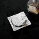 Bounce-Back Floor Drain 304 Stainless Steel Square 10cm Bathroom Foot-Activated Seal Press-Type 50mm Round Anti-Odor