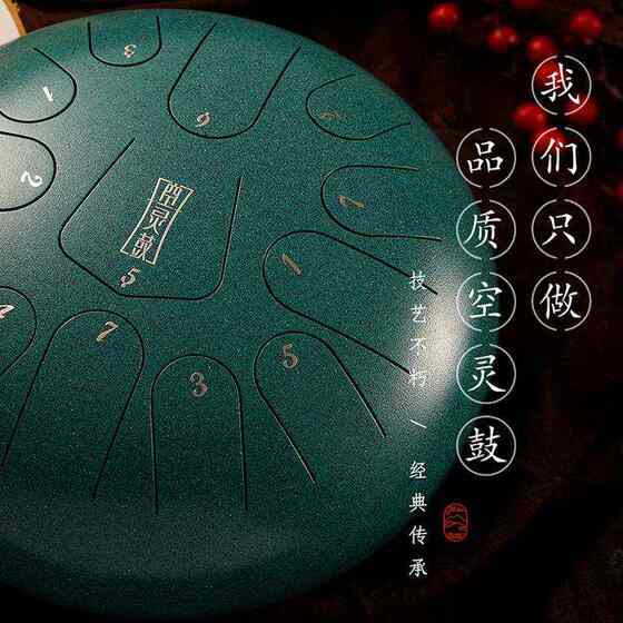 华蜀空灵鼓12寸8音圆舌色空鼓手碟钢舌鼓乐谱儿童初学者打击乐器