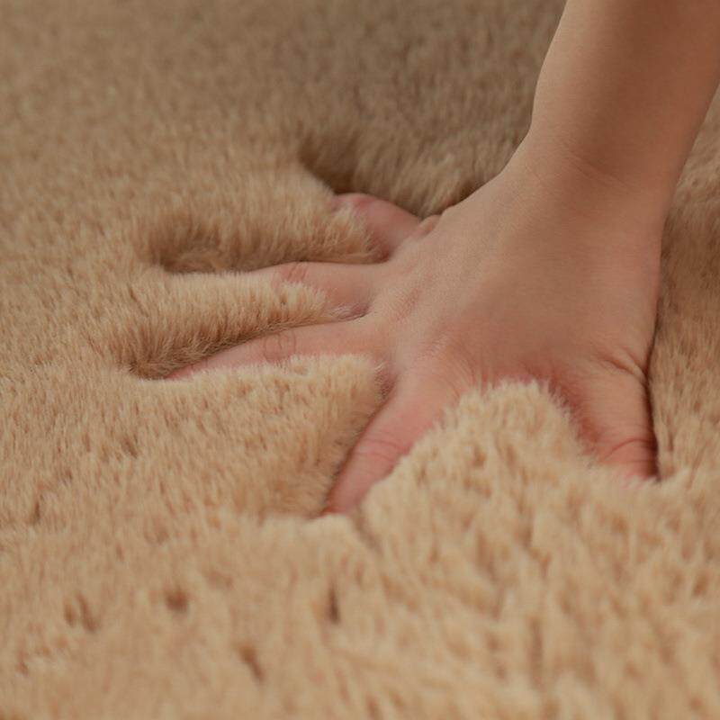 Tatami floor mat Japanese and Korean imitation rabbit fur long hair living room coffee table carpet bedroom room bedside bay window blanket