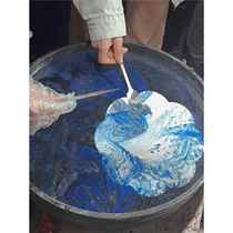 Special fan for lacquer fan intangible cultural heritage handmade diy production materials folding fan floating paint ancient style group building warm-up venue