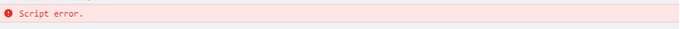 script error
