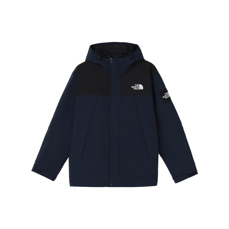 北面/The North Face拼色连帽拉链夹克冲锋衣外套男女同款 海军蓝