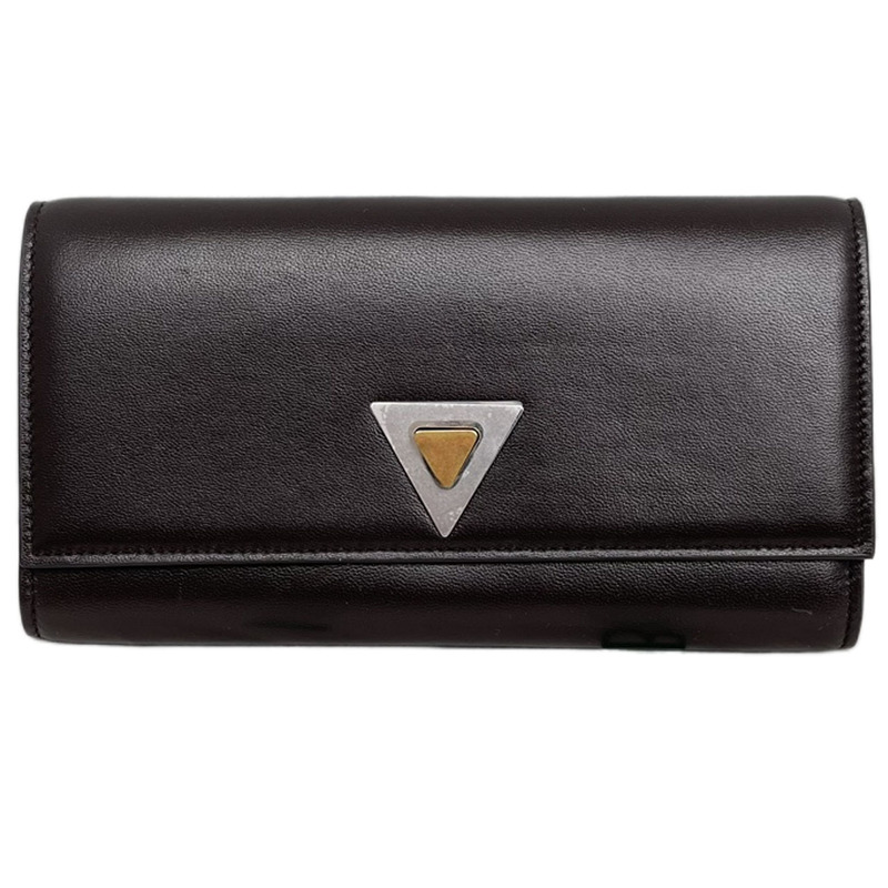 98% New and Unused Bv Bottega Veneta Deep Brown Genuine Leather Inverted Triangle Wallet Clutch Bag for Men and Women. Original Price 7150