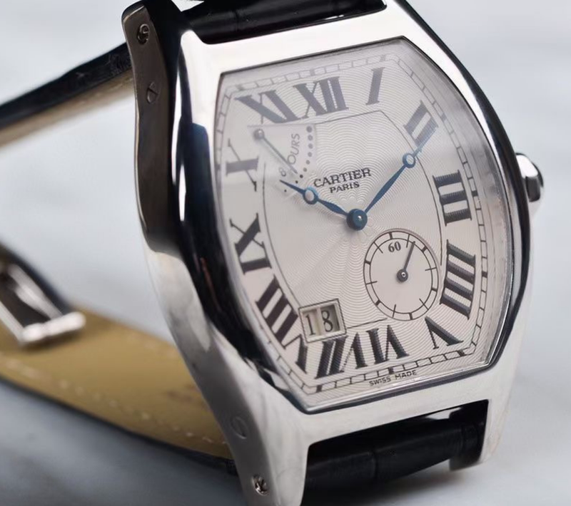 [9.8 New] Cartier Turtle-Shaped W1545951 Manual Mechanical Men's Watch Second-Hand Genuine Product 38*48.2mm