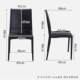 Dining chair home thickened backrest plastic rattan chair modern simple leisure chair light luxury high-end restaurant dining table and chairs
