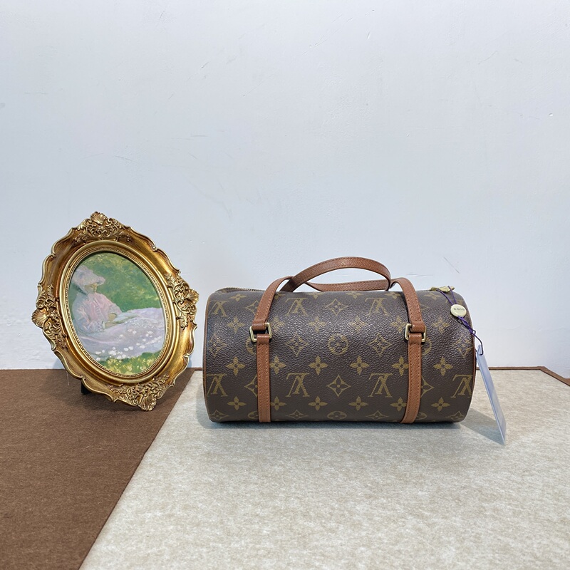 Louisvuitton Louis Vuitton Lv95 New Papillon 26cm Monogram Papillon Cylindrical Bag, All Original