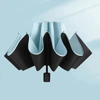 Тихая синяя-8 кость [Руководство] Обратный солнечный зонтик зонтичный порошок 96 см в диаметре