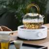 Electric pottery stove, household stove, tea boiler, kettle, low power teapot set, steaming tea set, tea set